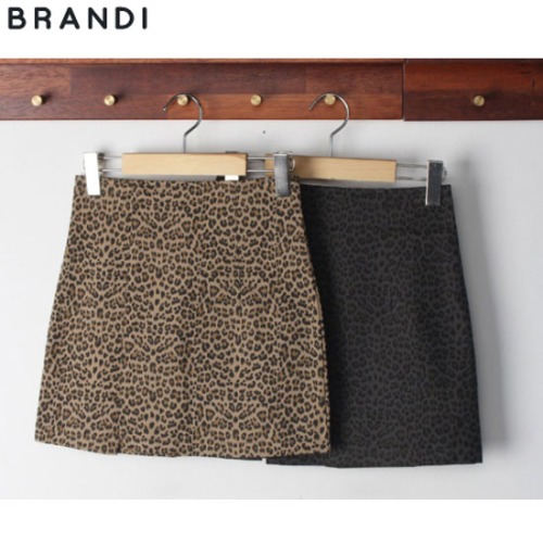 BRANDI Valen Leopard H Line Mini Skirt 1ea