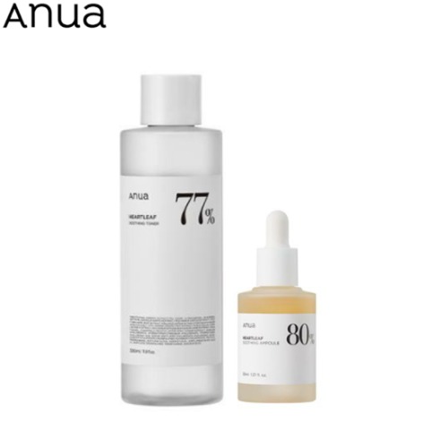 ANUA Heartleaf Soothing Toner 350ml + Ampoule 30ml Set 2items [Olive Young Awards Limited Special]