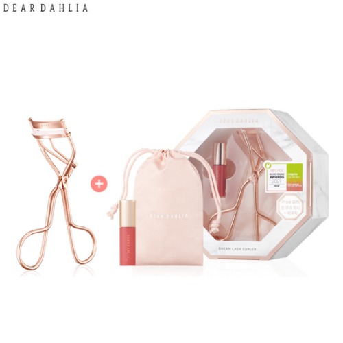 DEAR DAHLIA Dream Lash Curler with Mini Lip Mousse &amp; Pouch Gift Set 3items [Olive Young Awards Limited Special]