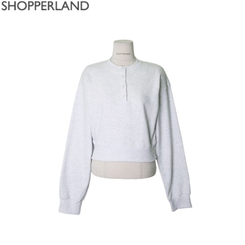 SHOPPERLAND Wear Half Button Sweatshirt 1ea