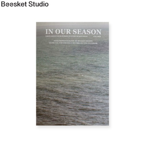 BEESKET STUDIO Season Notebook, Sea In Dream (grid) 1ea