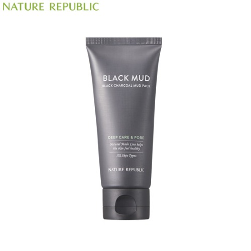 NATURE REPUBLIC Natural Made Black Charcoal Deep Pore Mud Pack 100ml