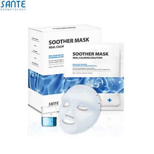 SANTE DERMATOLOGY Soother Mask 10ea | Best Price and Fast Shipping from  Beauty Box Korea