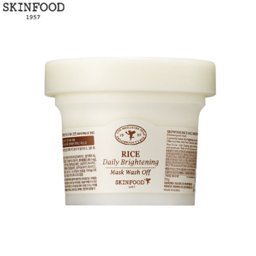 SKINFOOD Rice Daily Brightening Mask Wash Off 210g | Best Price and Fast Beauty Box Korea