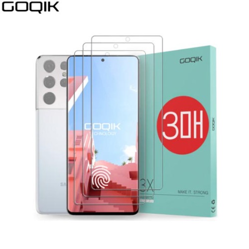 GOQIK Galaxy S21 Ultra Unbreakable Tempered Acrylic Glass Screen Protection Film 1ea