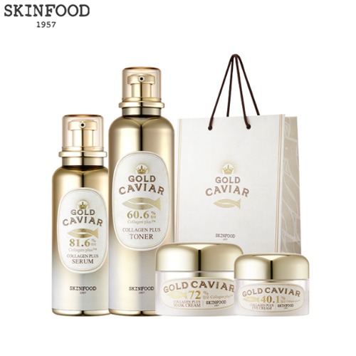 SKINFOOD Gold Caviar Collagen Plus Special Set 4items