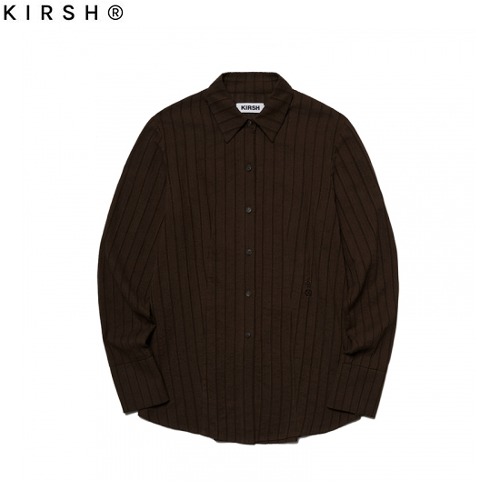 KIRSH Lace-Up Shirt Brown 1ea