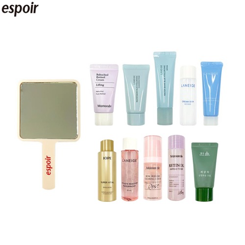 [Mini] AMORE PACIFIC Skincare Set With Hand Mirror Set 11items