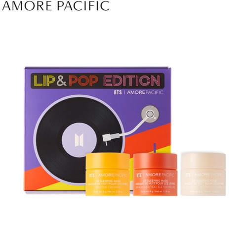 AMOREPECIFIC x BTS Lip Sleeping Mask Set 3items [Lip &amp; Pop Edition]