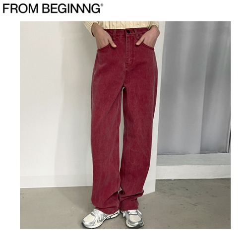 FROM BEGINNNG Pig Washing Color Wide Pants 1ea