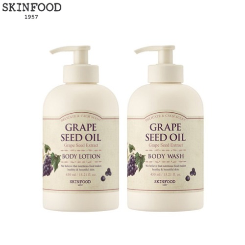 SKINFOOD Grape Seed Oil Body Wash/Lotion 450ml