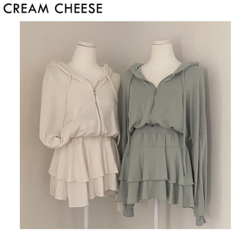 CREAM CHEESE Roche Hooded Zip-Up or Skirt Training 1ea