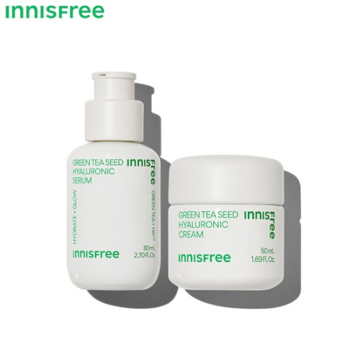 INNISFREE Green Tea Seed Hyaluronic Serum + Cream Set 2items