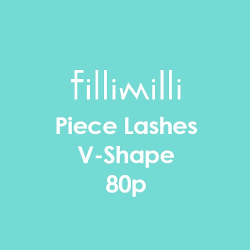 FILLIMILLI Piece Lashes V-Shape 80p