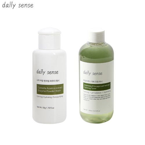 DAILY SENSE Powder Wash + Calming Toner Set 2items