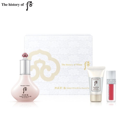 THE HISTORY OF WHOO Gongjinhyang Radiant White BB Sun Special Set 3items