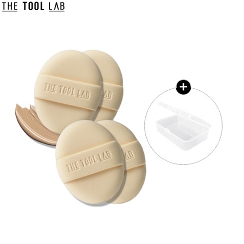 THE TOOL LAB Long-Lasting Cover Puff + Case Set 5items