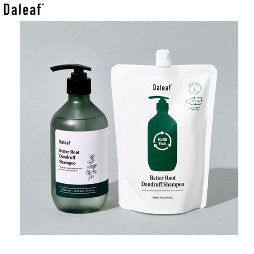 DALEAF Better Root Dandruff Shampoo 500ml*2ea (Original +Refill)