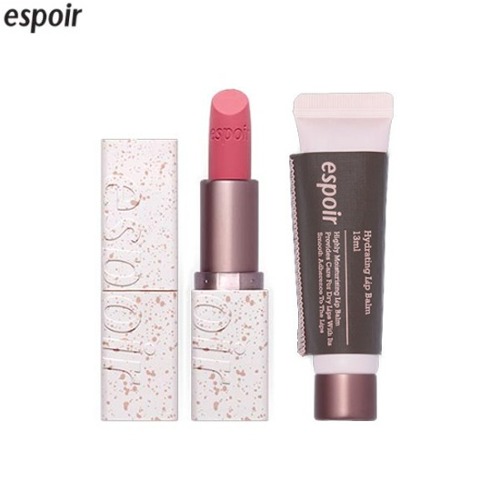 ESPOIR No Wear Washed Pink Collection Lipstick &amp; Hydrating Lip Balm Set 2items