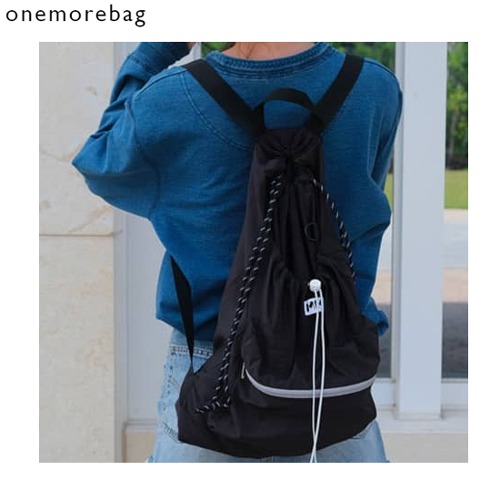 ONEMOREBAG 3Pockets Backpack Black 1ea
