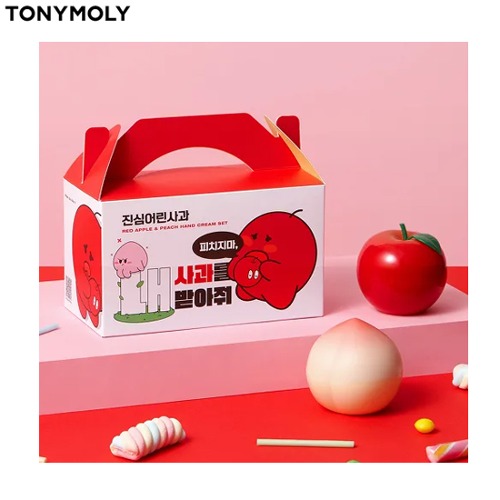 TONYMOLY Red Apple + Peach Hand Cream Set 2items