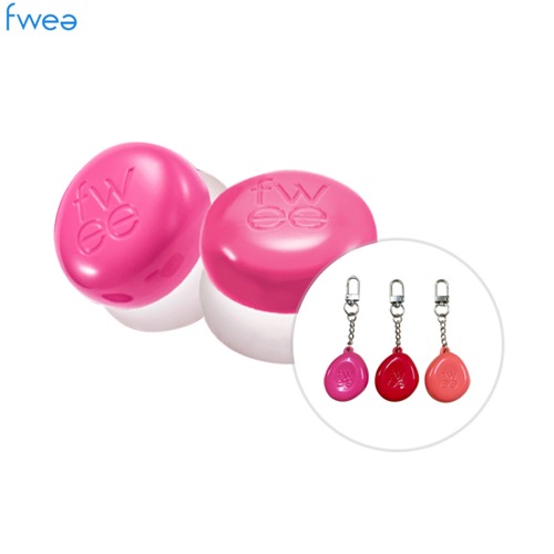 FWEE Lip &amp; Cheek blurry Pudding Pot 2colors + Keyring Set 3items