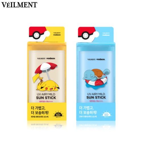 VEILMENT UV Airy Mild Sun Stick SPF50+ PA++++18g [VEILMENT x Pokemon]
