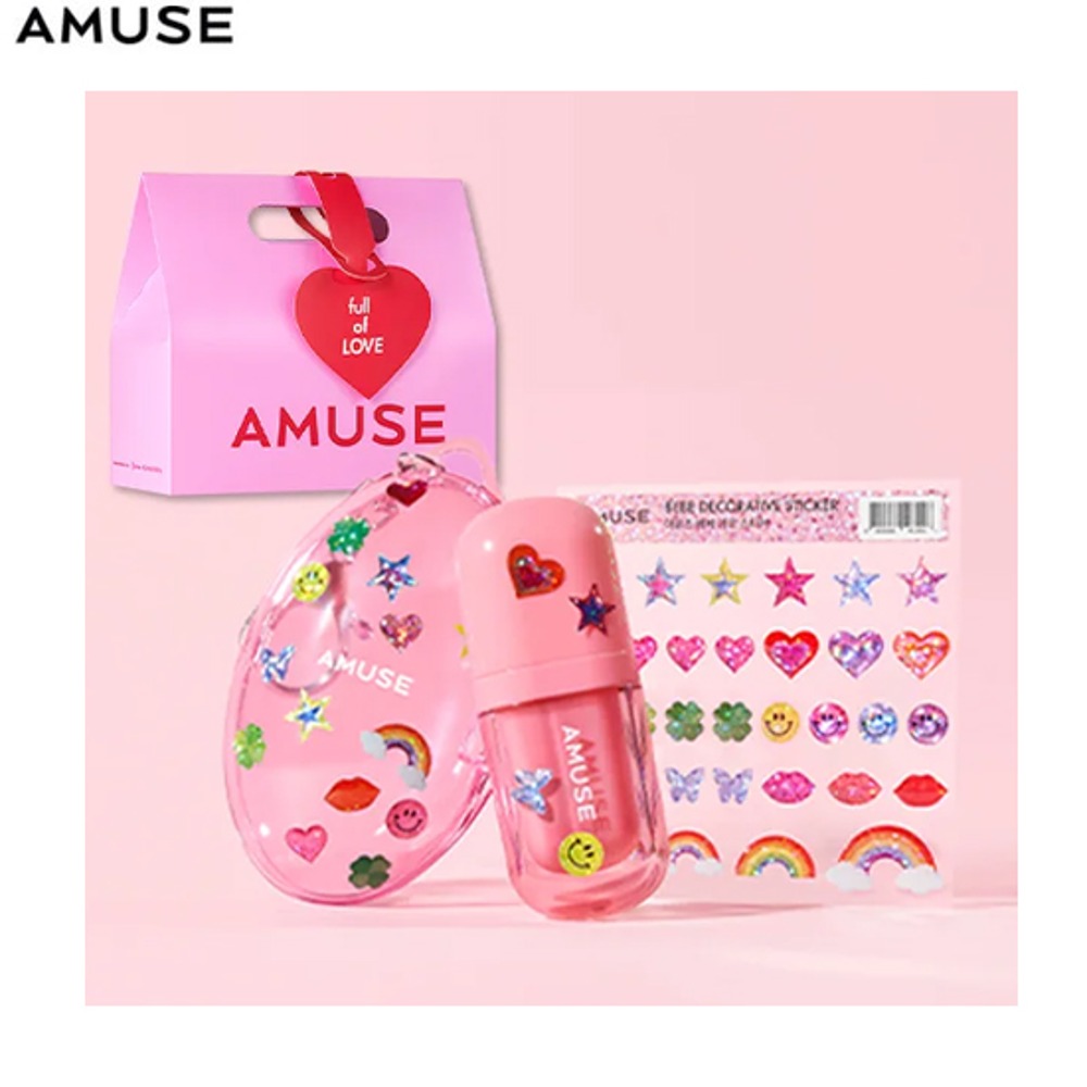 AMUSE Bebe Tint + Keyring + Sticker +Postcard Set 5items