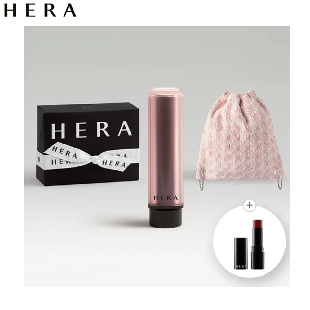 HERA Sensual Powder Matte Lipstick + Tweed Mini Bag Set 4items