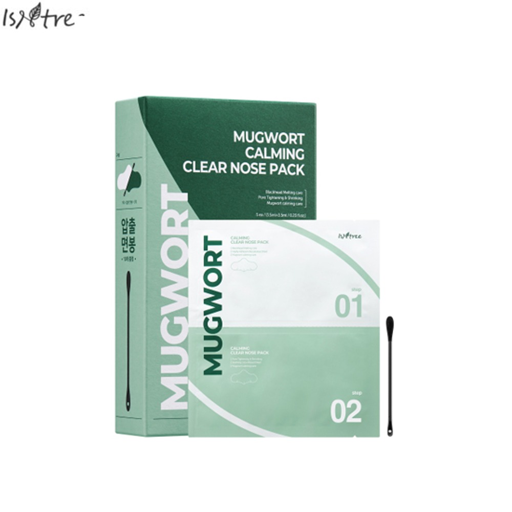 ISNTREE Mugwort Calming Clear Nose Pack 3.5ml+3.5ml*5ea