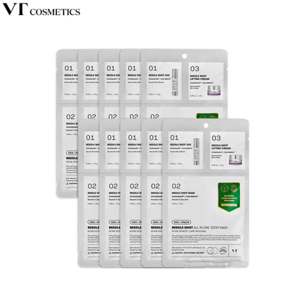 VT Reedle Shot All In One 3step Mask 1.5g+1.5g+25g*10ea