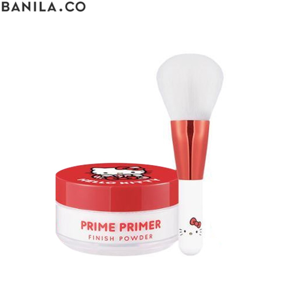 BANILA CO Prime Primer Finish Powder + Brush Set 2items [Hello Kitty Edition]