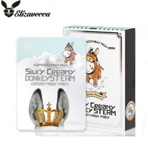 ELIZAVECCA Silky Creamy Donkey Steam Cream Mask Pack 25ml * 10ea,ELIZAVECCA