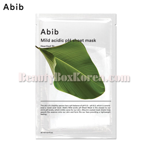 ABIB Mild Acidic pH Sheet Mask Heartleaf Fit 30ml