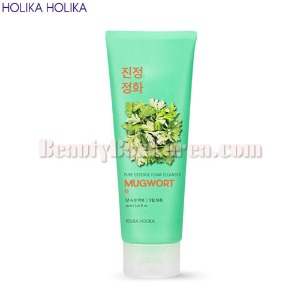 HOLIKA HOLIKA Pure Essence Mugwort Foam Cleanser 150ml,Beauty Box Korea,HOLIKAHOLIKA
