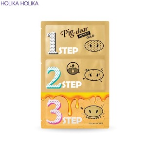 HOLIKA HOLIKA Pig-Clear Black Head 3-Step Kit Honey Gold 3g