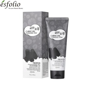 ESFOLIO Pure Skin Charcoal Cleansing Foam 150g