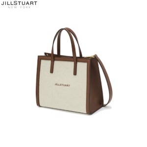 JILLSTUART NEWYORK ACC [Pipi Bag] Brown Leather Color Matching Canvas Tote Bag (JABA0F616W2) 1ea,Beauty Box Korea,Other Brand