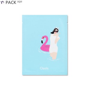 PACK AGE Oasis Moisturizing Mask 25ml,Beauty Box Korea,PACK AGE