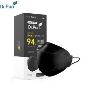 DR.PURI KF94 Black Dust Mask (Large) 20ea