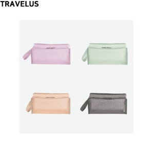 TRAVELUS Coated Mesh Pouch Cube Long 1ea