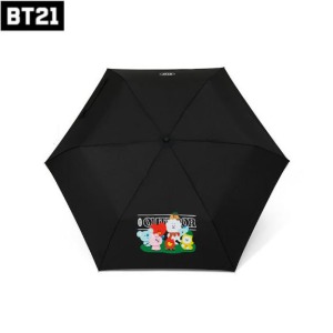 Line Friends X BT21 Green Planet UV Protection Umbrella (Black) 1ea