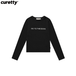 CURETTY C Basic Lettering T-shirt_Black 1ea