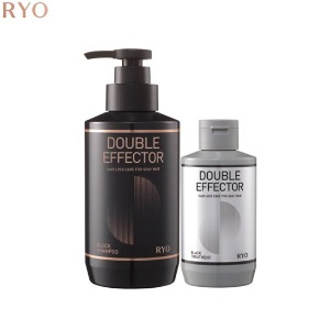 RYO Double Effector Black Shampoo 321ml + Treatment 110ml Set 2items