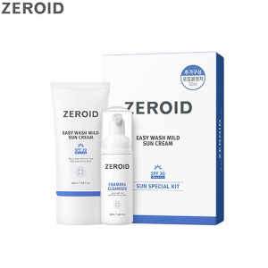 ZEROID Easy Wash Mild Sun Cream SPF30 PA++++ Sepcial Kit 2items