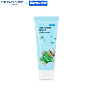 THE FACE SHOP Rice Water Bright Facial Foaming Cleanser 150ml [THE FACE SHOP x EARPEARP Summer Edtion]