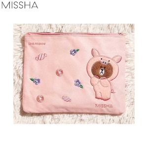 MISSHA Piggy Brown Pouch 1ea [Line Firends Edition]