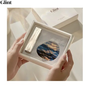 GLINT BY VDIVOV Glow Lip Balm &amp; Glow Mood Mini Mirror Set 2items [Kakao Exclusive]