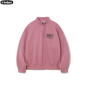 TEKET 8ways Half Zip-Up Sweatshirt Pink 1ea