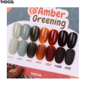 THE GEL Gel Nail Amber Greening Series Set 7items